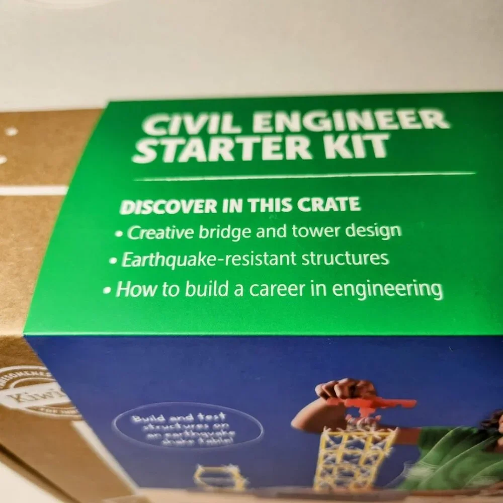 KiwiCo Civil Engineer Starter Kit Craft Science Set Kiwi Co. STEM Engineering Sh